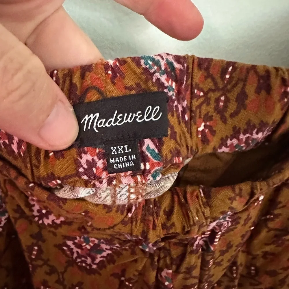 Madewell pull-on Floral Brown Women's Shorts